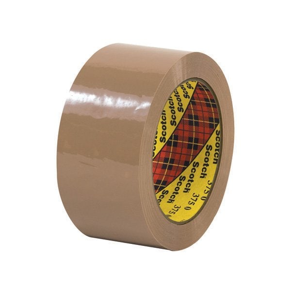 3M 2'' x 55 yds. Tan 3M 375 Carton Sealing Tape, 36PK T901375T - main